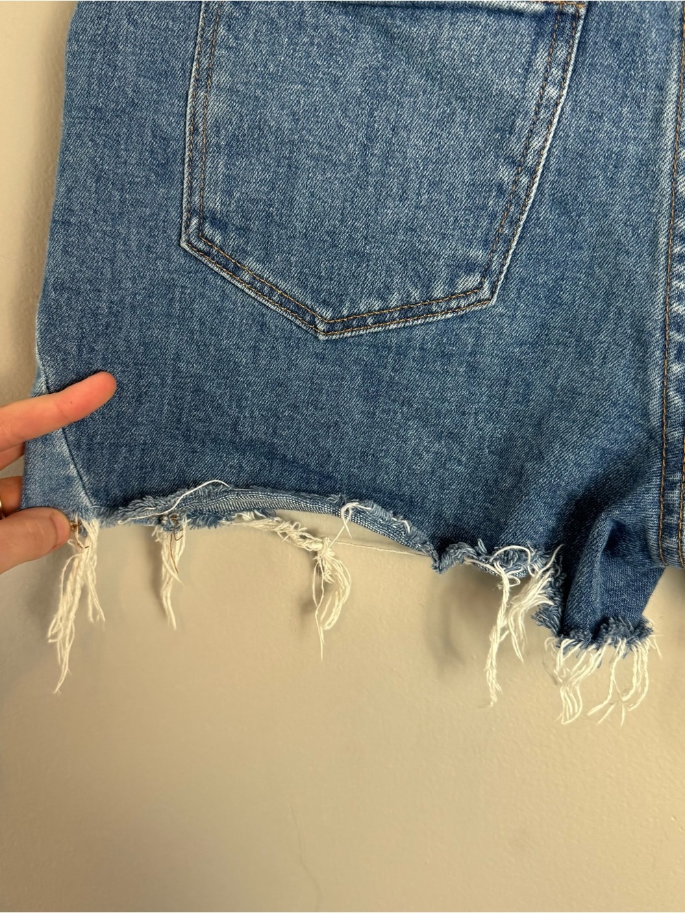 Madewell Blue Denim Cutoff Jean Shorts - Picture 9 of 13
